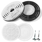 Nicemiya steam mop brush heads with stiff bristles for tough grime.