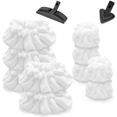 Nicemiya steam mop pads pack with rectangle bonnets for versatile cleaning