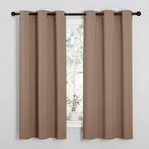 NICETOWN 42x63 cappuccino panel blackout curtain ready to hang with triple weave insulation