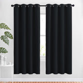 NICETOWN silver grommet 52x72 curtains for easy installation and casual elegance.