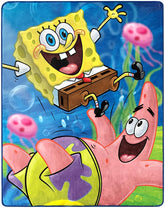 Nickelodeon SpongeBob silky-soft throw for cozy movie nights.