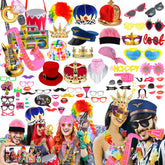 NICOWARM bulk photo booth hats add colorful fun for weddings and parties