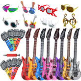 NICOWARM rock star set guitars collection inflatable props for vibrant party photo moments.