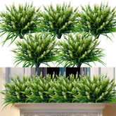 Nigirior artificial lavender and monkey grass for outdoor use, vibrant, low-maintenance décor.