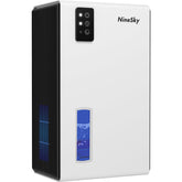 NineSky dehumidifier water tank highlights easy drainage and high capacity.