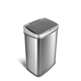 Ninestars DZT-50-28BR automatic sensor lid in action for hands-free waste disposal.