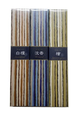 Nippon Kodo Kayuragi sandalwood incense box with 40 sticks for a warm, calming atmosphere.