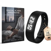 NLCCLTQ effective alarm clock black wristband highlights discreet alarms for deep sleepers.