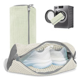 NMQHPA shoe washing bag delivers deep-clean action for sneakers with microfiber strands.