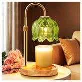 NONVJJ Flower Candle Warmer Lamp base provides steady heat for even melting.