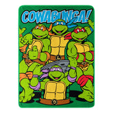 Northwest TMNT micro raschel throw with Cowabunga Dudes graphic for cozy movie nights