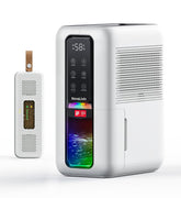 NovaLivin dehumidifier in bedroom with sleep mode for quiet nights.