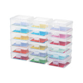 novelinks clear storage container small beads shows beads organized and accessible