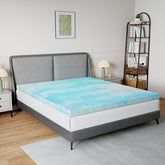 Novilla 3-inch cooling memory foam topper softens bedding while reducing heat for a comfortable night's sleep
