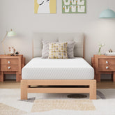 Novilla Twin Mattress showcases a three-layer foam system with moisture-absorbing foam for cooler sleep.