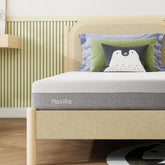 Novilla Twin XL 6-Inch Gel Memory Foam mattress cover showcases cool, breathable surface.