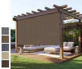 NOVINO Outdoor Roller Shade fabric closeup showing breathable texture for shade and airflow