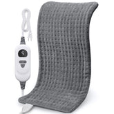 NOWWISH heating pad on back and shoulders provides targeted warmth for muscle comfort.