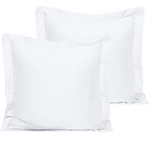 NTBAY cotton 26x26 euro sham cover white two-pack for a crisp, breathable bed look.