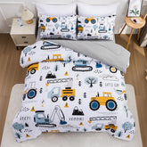NTBED construction-truck twin comforter for cozy kids' room