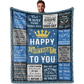 Nuritus birthday gift blanket on bed delivers cozy warmth for evenings