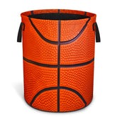 Nutainla basketball texture laundry basket with durable Oxford fabric for neat organization.