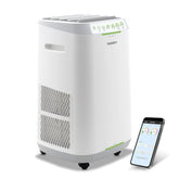 Nuwave Forever air purifier in a living room for improved air freshness with large-room filtration