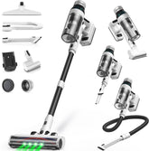 NuYupo cordless vacuum with LED headlights illuminating dark corners for thorough cleaning
