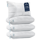 Nuzzle 3-in-1 adjustable pillow design supports all sleep positions