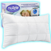 Nuzzle queen pillow cover close-up showing soft, breathable fabric for cooling comfort.