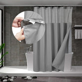 N&Y HOME waffle weave shower curtain with durable, stylish texture.