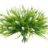 obbsie 12 bundles outdoor artificial plants on porch setup for vibrant year-round decor.