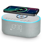 Odokee Cloud Blue Clock front view showing a convenient bedside setup