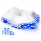 ofwaterstroll cervical pillow dual-height design for customizable neck support.