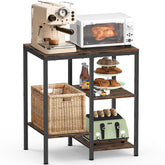OGEMXU kitchen microwave stand 4-tier design keeps appliances neatly organized.