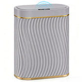 Ogikey bathroom trash can with automatic lid for hands-free use.