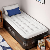 OhGeni Twin Air Mattress built-in pump for quick guest setup