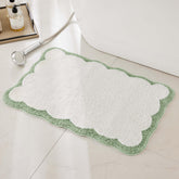 Ohocut luxury microfiber bath rug with plush feel and fast absorbency