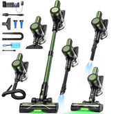 OIRFND cordless vacuum showing 58kPa suction for deep floor cleaning