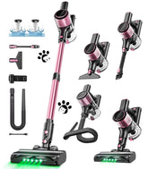 OIRFND cordless vacuum demonstrates powerful suction on hardwood floors.