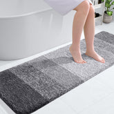 OLANLY bath mat 59x20 features plush microfiber for warm, soft feet