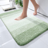OLANLY bath rug 24x16 sage green adds plush comfort to your bathroom