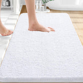 OLANLY bath rug 32x20 with soft chenille for warm, plush feet.