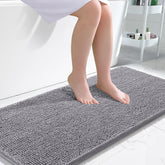 OLANLY bath rug 47x24 soft-chenille close-up shows plush pile for cozy feet