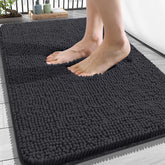 OLANLY bath rug soft-chenille 34x21 delivers plush comfort after a shower.