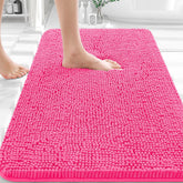 OLANLY bathroom rug 30x20 chenille for cozy feet and quick drying