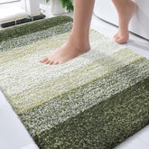 OLANLY bath rug with plush pile delivers soft comfort and warmth underfoot.