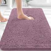 OLANLY bathroom rug 30x20 with soft chenille for warm, cozy feet.