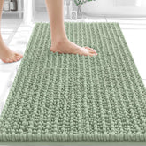 OLANLY bathroom rug mat chenille soft 30x20 adds plush comfort beside the tub
