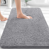 OLANLY plush chenille bathroom rug for soft feet and 36x24 coverage.
